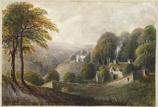 Mary Webster (1794-1883) Watercolour Painting Dowdeswell Near Cheltenham 1840