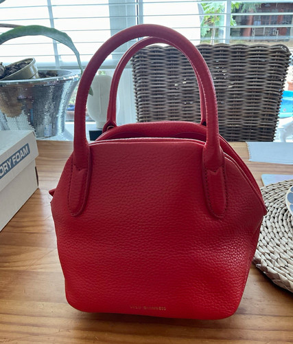 Lulu guinness red pebbled - guinness,