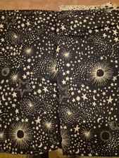 M&S Double Planet Design Duvet Cover Navy And White