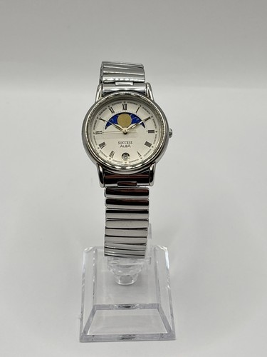 Seiko alba v338 6a20 - seiko, silver