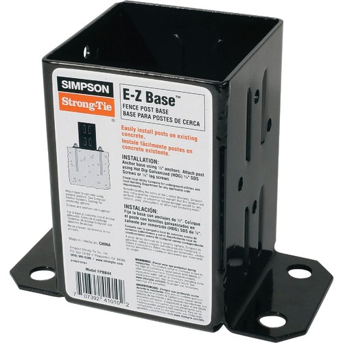 Base black powder coated - e-z,