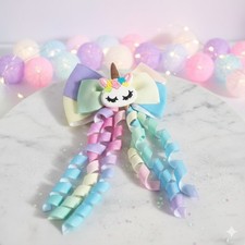1x Rainbow Unicorn Hair Clip
