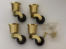Set of 4 Antique Vintage Brass