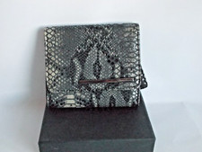 Kenneth Cole Black & Grey Faux Snakeskin Wallet/Purse