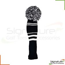 Premium Knitted Pom Pom Golf Club Headcover - Individual or Set of 3
