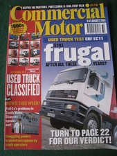 COMMERCIAL MOTOR AUG 2001 ERF EC11 FRUGAL USED TRUCK CLASSIFIED PALL-EX SOUTH WA