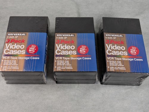 Black vhs tape - black, cases