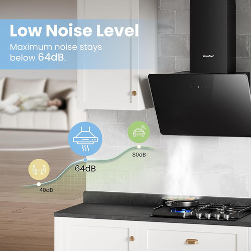 60cm angled cooker hood - 60cm,