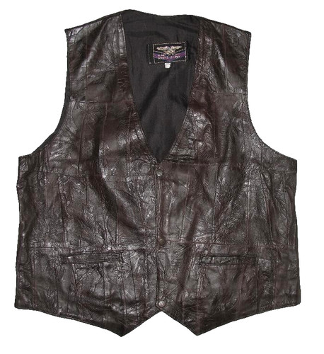 Dash mens leather vest gilet - vest,