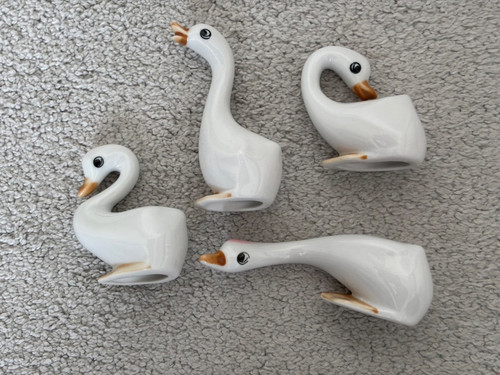 Vintage ceramic small goose - vintage,