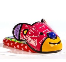 Romero Britto "Bear Slipper" Rattenscharfe Ceramic Collection.