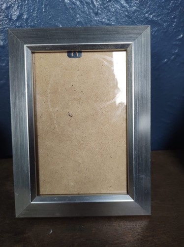 Brushed metal photo frame - brushed, 6x4"