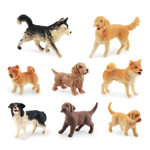 Realistic plastic puppy - realistic,