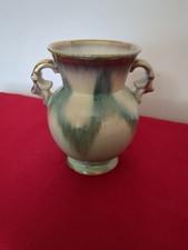 Antique French Urn Vase In Shades Of Green