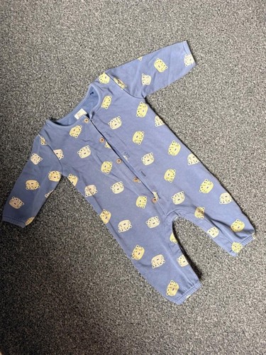 Baby blue leopard print - blue,