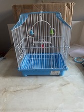 Small Indoor Outdoor Bird Budgie Lovebird Canary Finch Small Travel Cage 22x26cm