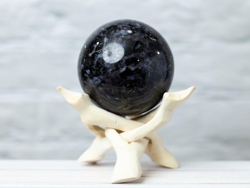Indigo gabbro sphere - sphere, with