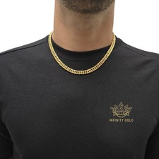 Mens 9ct Gold XP 7mm Miami