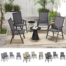 4-PCS Metal Garden Chairs