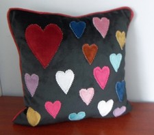 Luxury Velvet Cushion - Hearts