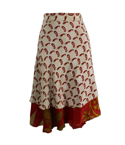 Knee length sari silk wrap - knee,