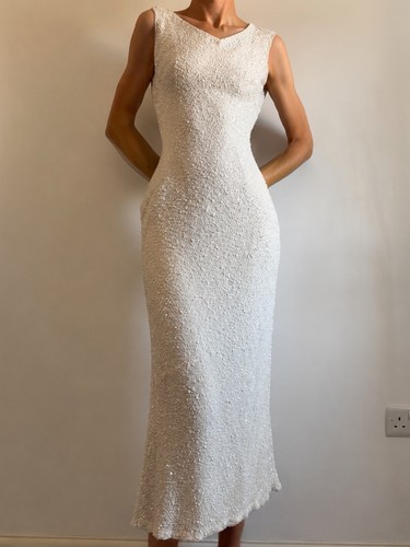 Vintage ivory sequin - ivory,