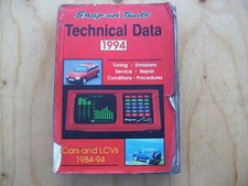 Autodata Technical Data Manual 1984-94  Useable Condition