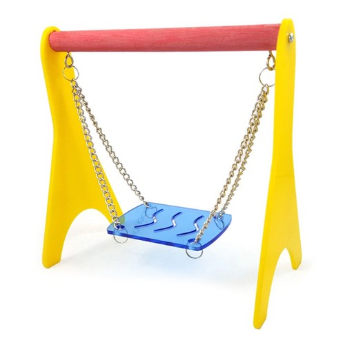 Swinging bird toy with acrylic - bird,