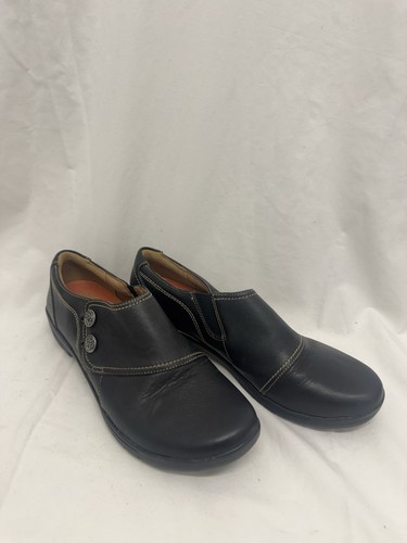 Clarks loop black leather - clarks,