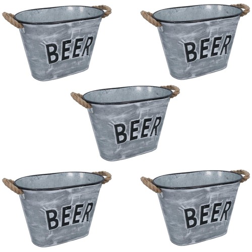 Beer drinks bucket metal wine - beer,