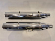Genuine Pair Harley Davidson Softail Standard Exhaust Silencers 64900460 & Extra