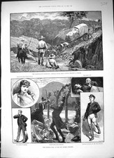 Old 1890 Mashonaland Expedition British Africa Police Olympic Theatre Victorian