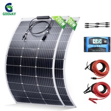 100W 170W 200W 400W flexible Mono Solar Panel Kit 12v for Caravan/RV/Boat/Home