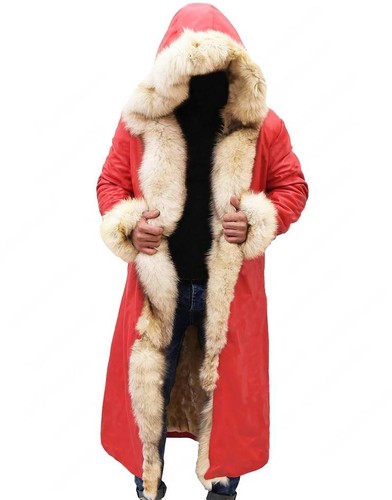 Santa claus fur leather jacket - santa,