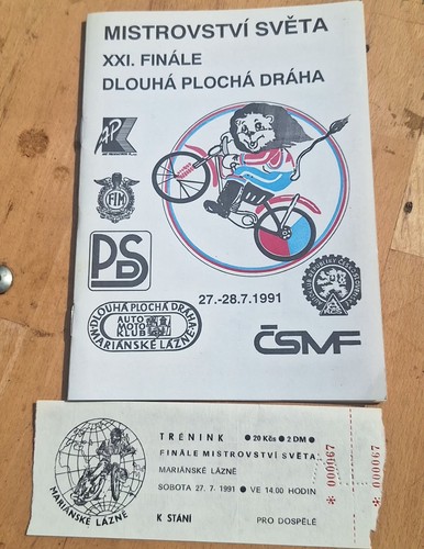 Speedway program ticket sand - speedway,