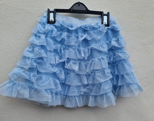Light blue ruffled - blue,