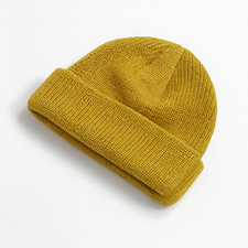 Knit Fisherman Beanie Hat 18 Colour Unisex Retro Trawler Style Winter Warm Cap