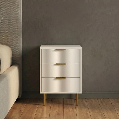 Ohs ribbed drawer unit bedside - unit,