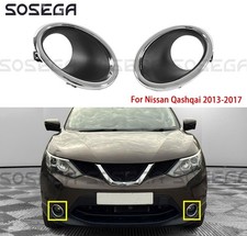 For Nissan Qashqai 2013-2017 Front Left & Right Fog Light Lamp Cover Bezel Trim