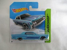 Hot Wheels 2014 HW Workshop '64 Lincoln Continental Blue Sealed In Short Card