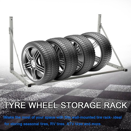 Mounted car tyre rack foldable - mounted,