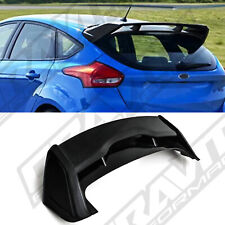RS STYLE REAR ABS SPOILER GLOSS BLACK WING LIP FOR FORD FOCUS MK3 12-18