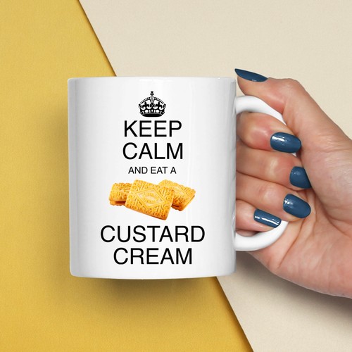 Keep calm and eat - keep, custard