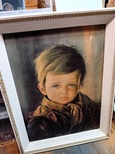 The Crying Boy' Framed Vintage Print 1960s/70s