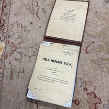 WW1 British Army Captain Field Message & Sketch Book