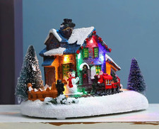 Christmas house village town