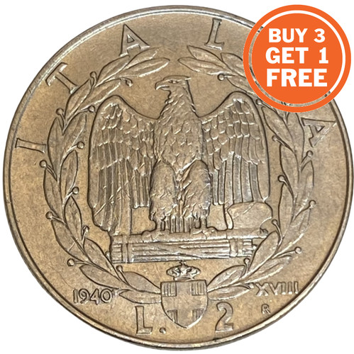 Italian lire vittorio - 2,