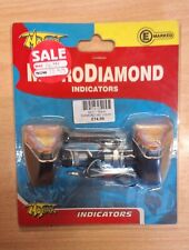 Motrax Motorcycle Micro Diamond Black Indicators Iridium Lens BC14102 T