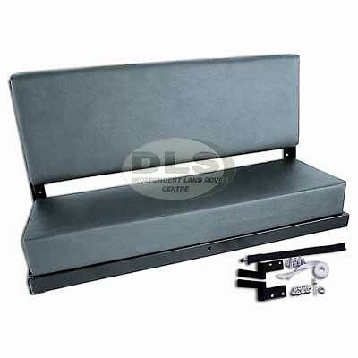 Grey vinyl rear bench seat - grey,