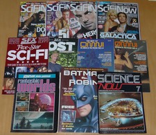 11 x Science Fiction Magazines: Omni, SCI-FI Now, Batman, SFX, Fantastic Worlds